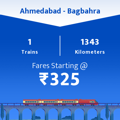 Ahmedabad To Bagbahra Trains